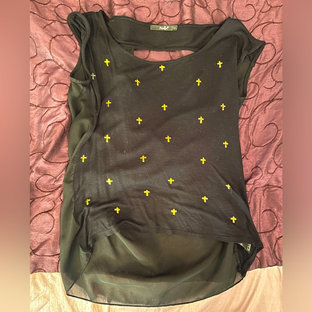 Papaya tank top. Black & gold. Barely worn, very good condition. US size S.